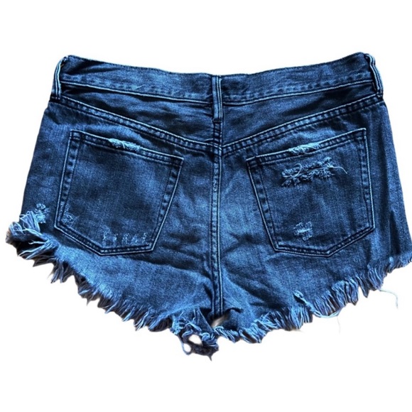 Free People We The Free Distressed Jeans Shorts 28 - Picture 4 of 4